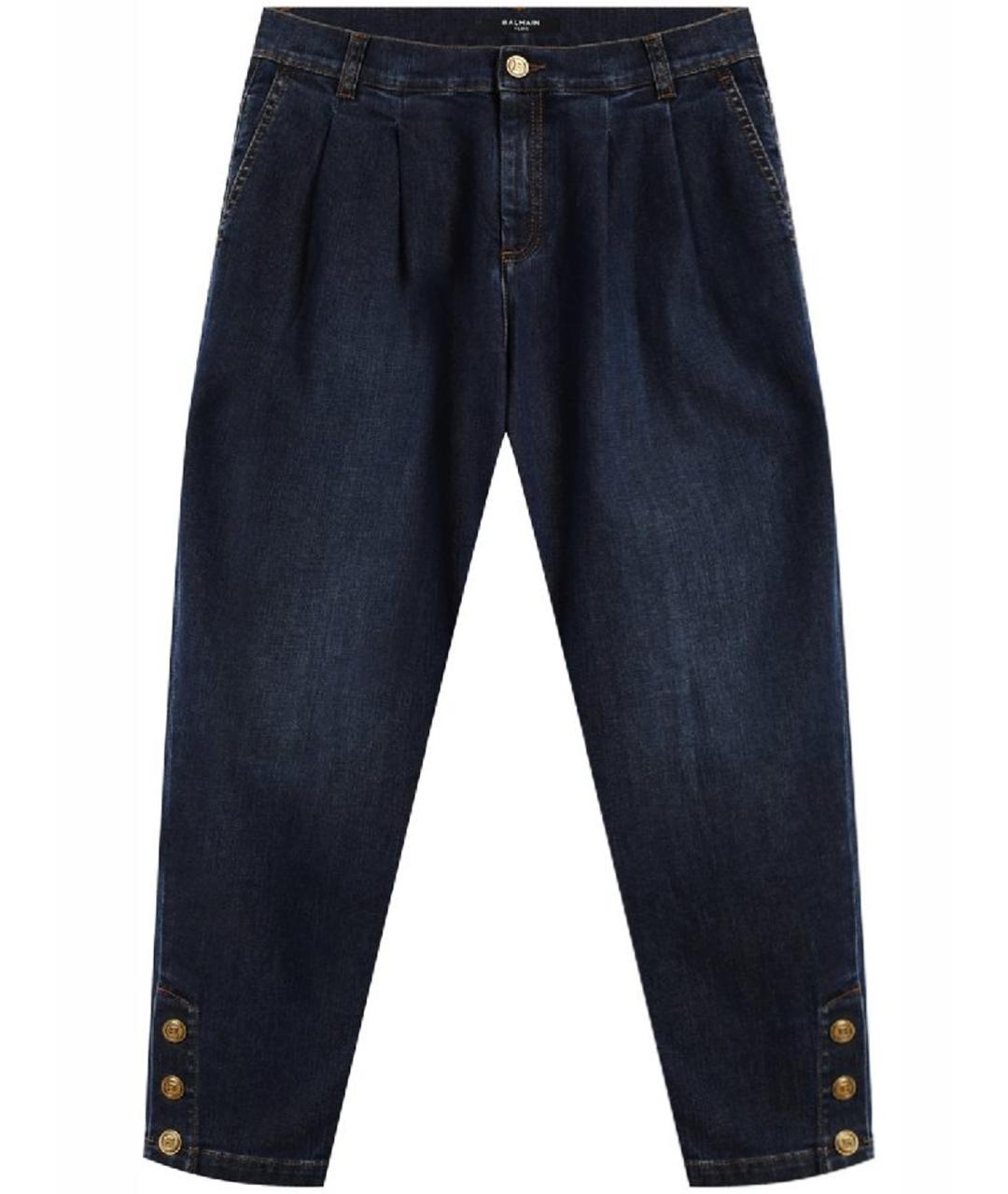 BALMAIN Темно-синие хлопковые детские джинсы, фото 1
