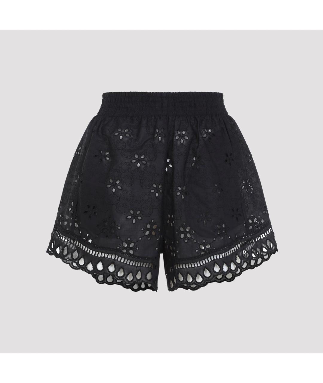 ERMANNO SCERVINO Черные хлопковые шорты, фото 2