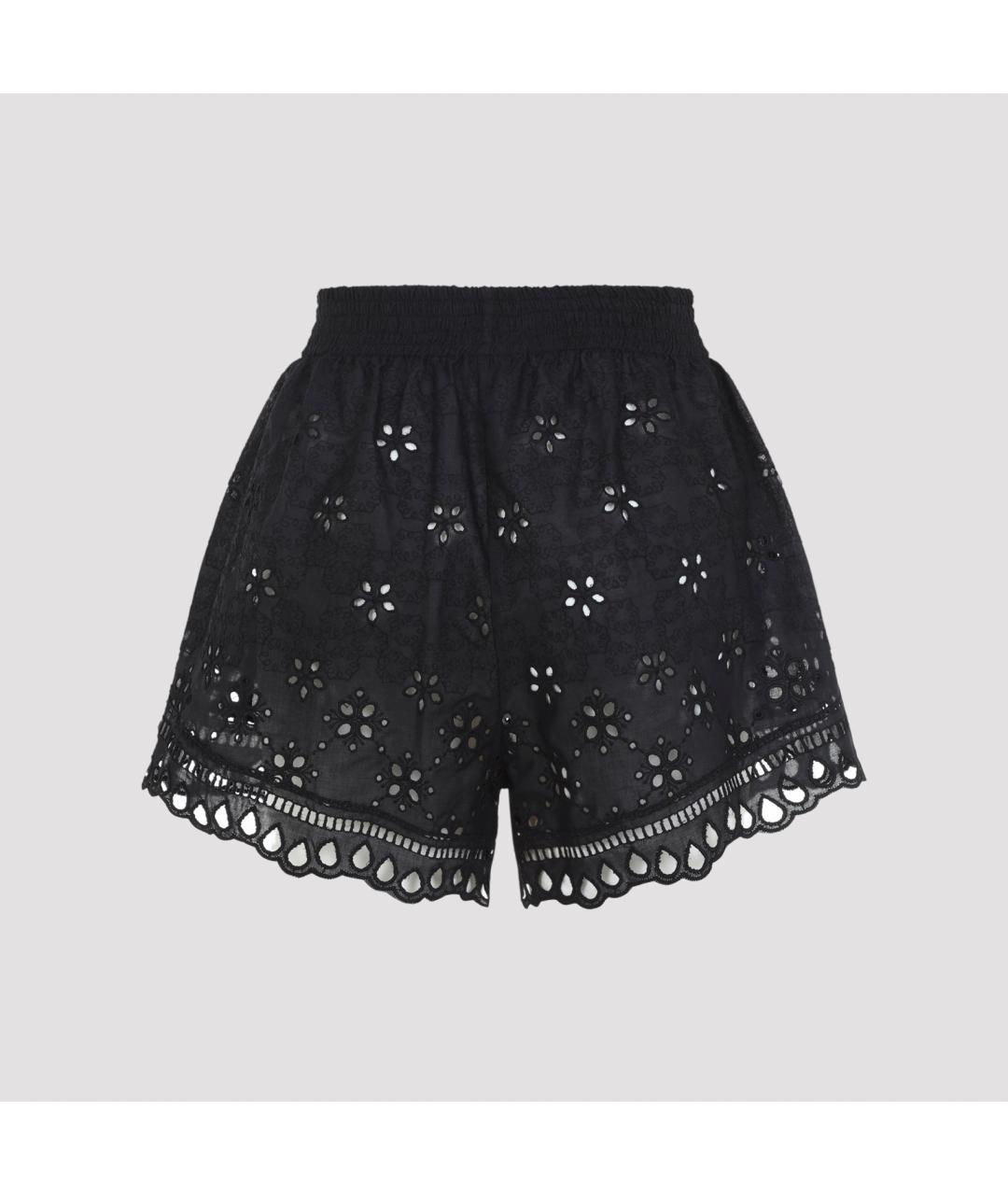 ERMANNO SCERVINO Черные хлопковые шорты, фото 4