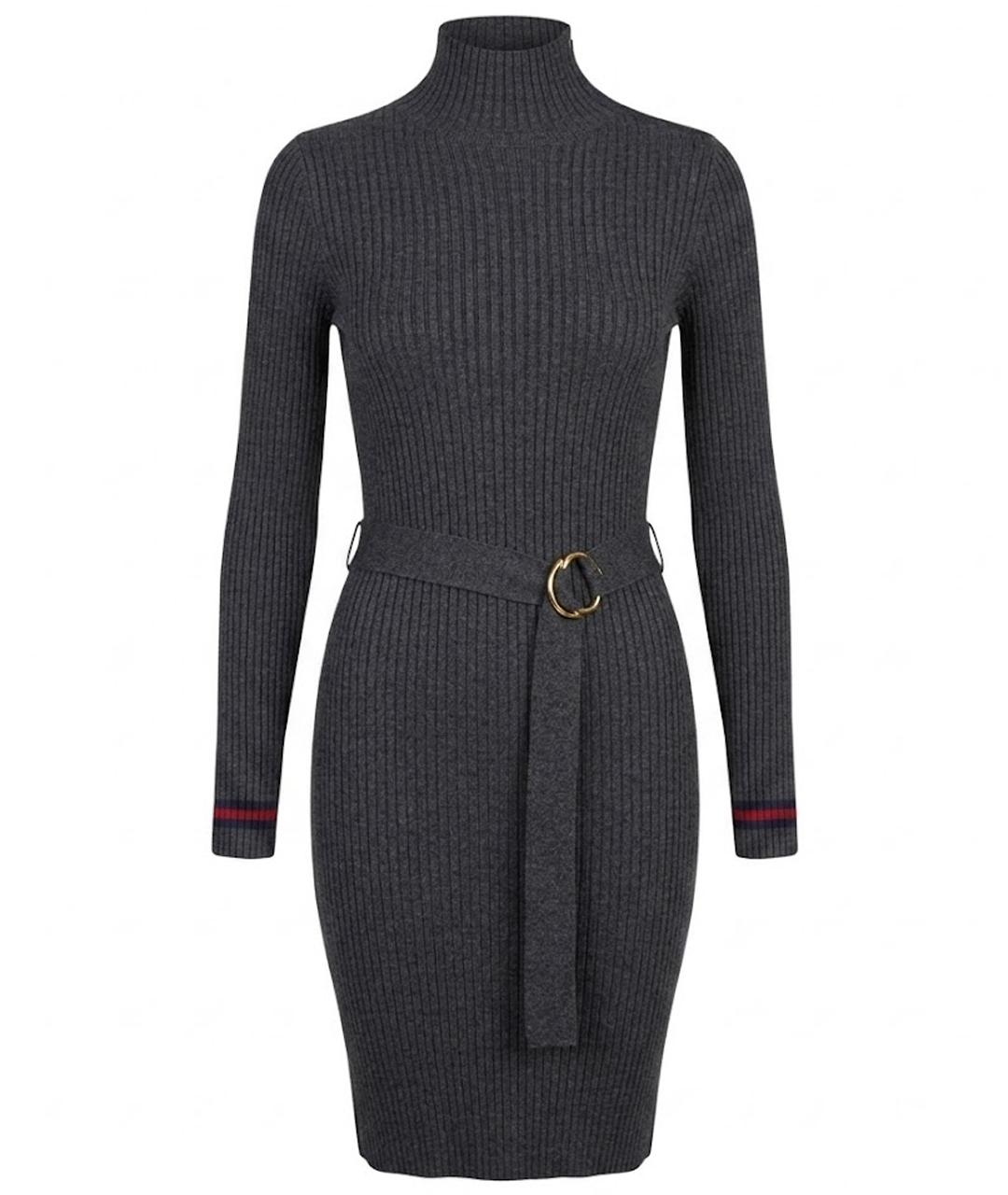 GUCCI Серое повседневное платье, фото 1