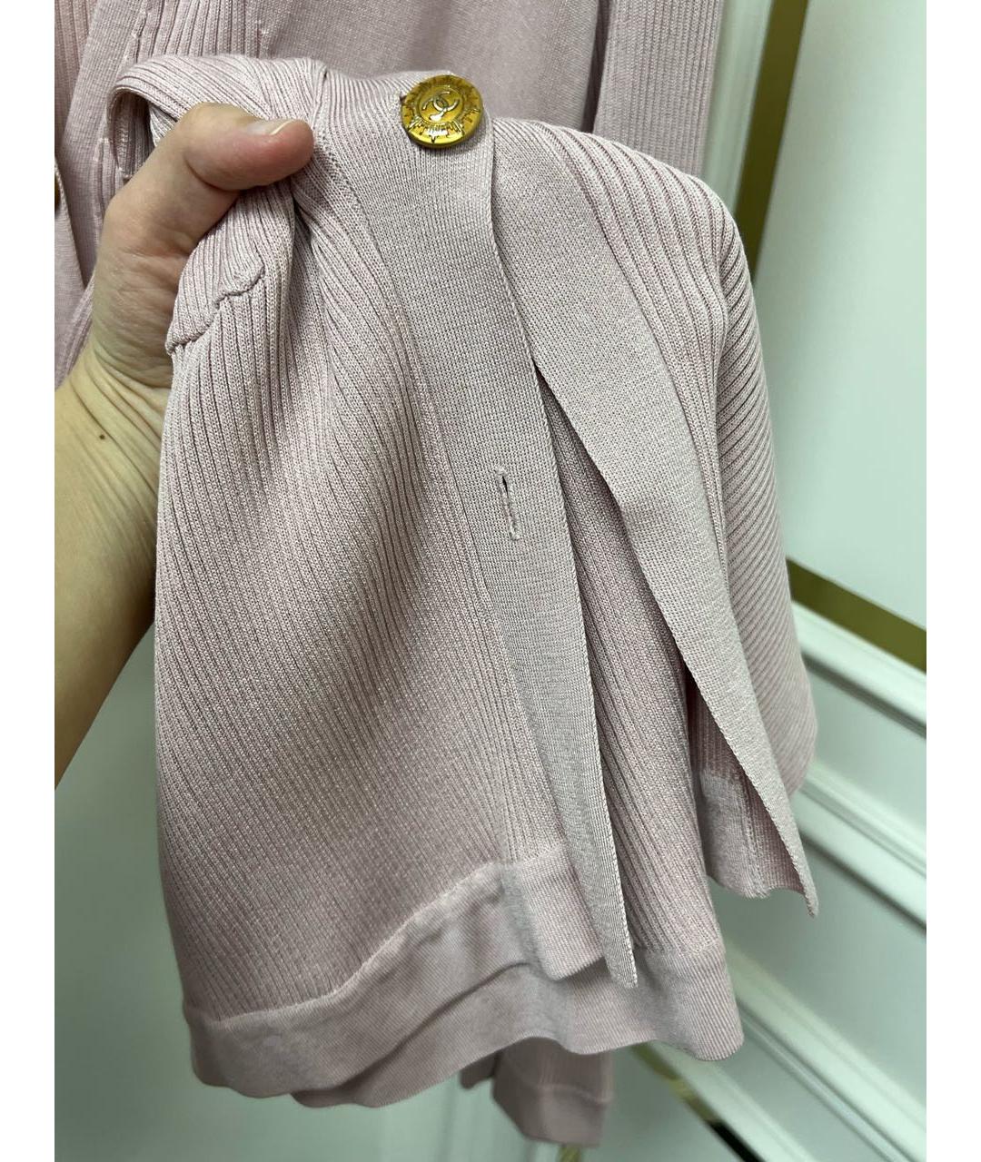 CHANEL Розовый кардиган, фото 5