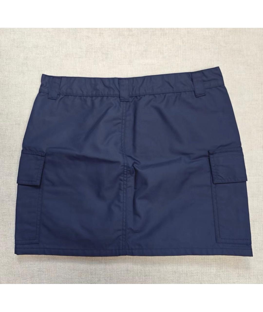 CHROME HEARTS Темно-синяя юбка мини, фото 3