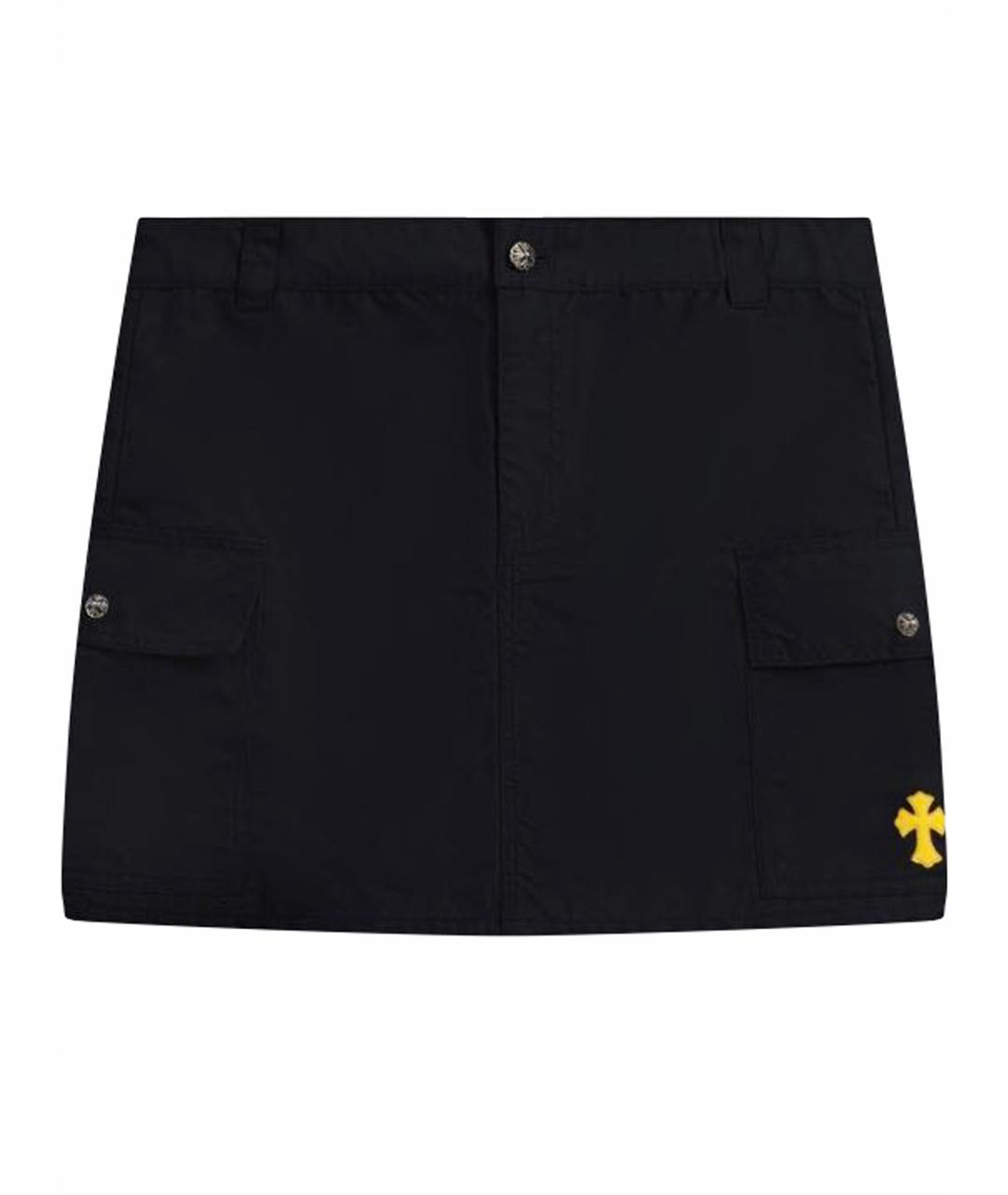 CHROME HEARTS Темно-синяя юбка мини, фото 1