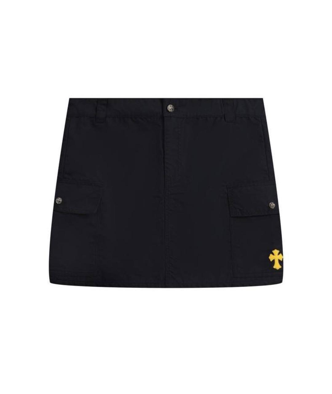 CHROME HEARTS Темно-синяя юбка мини, фото 4