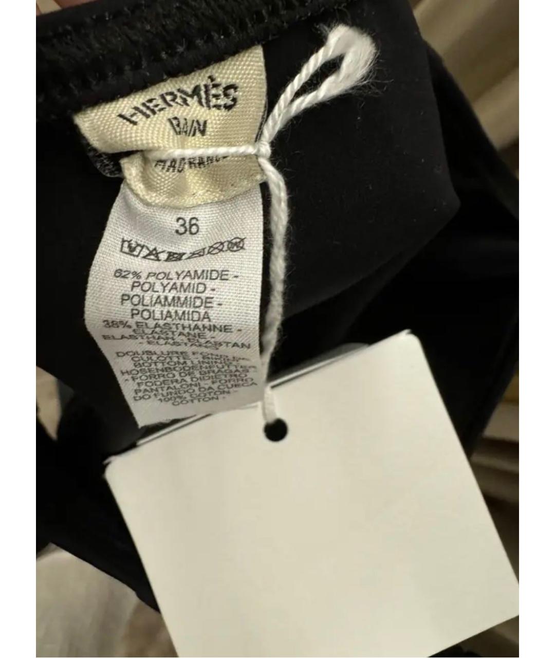 HERMES Черный полиэстеровый купальник, фото 6