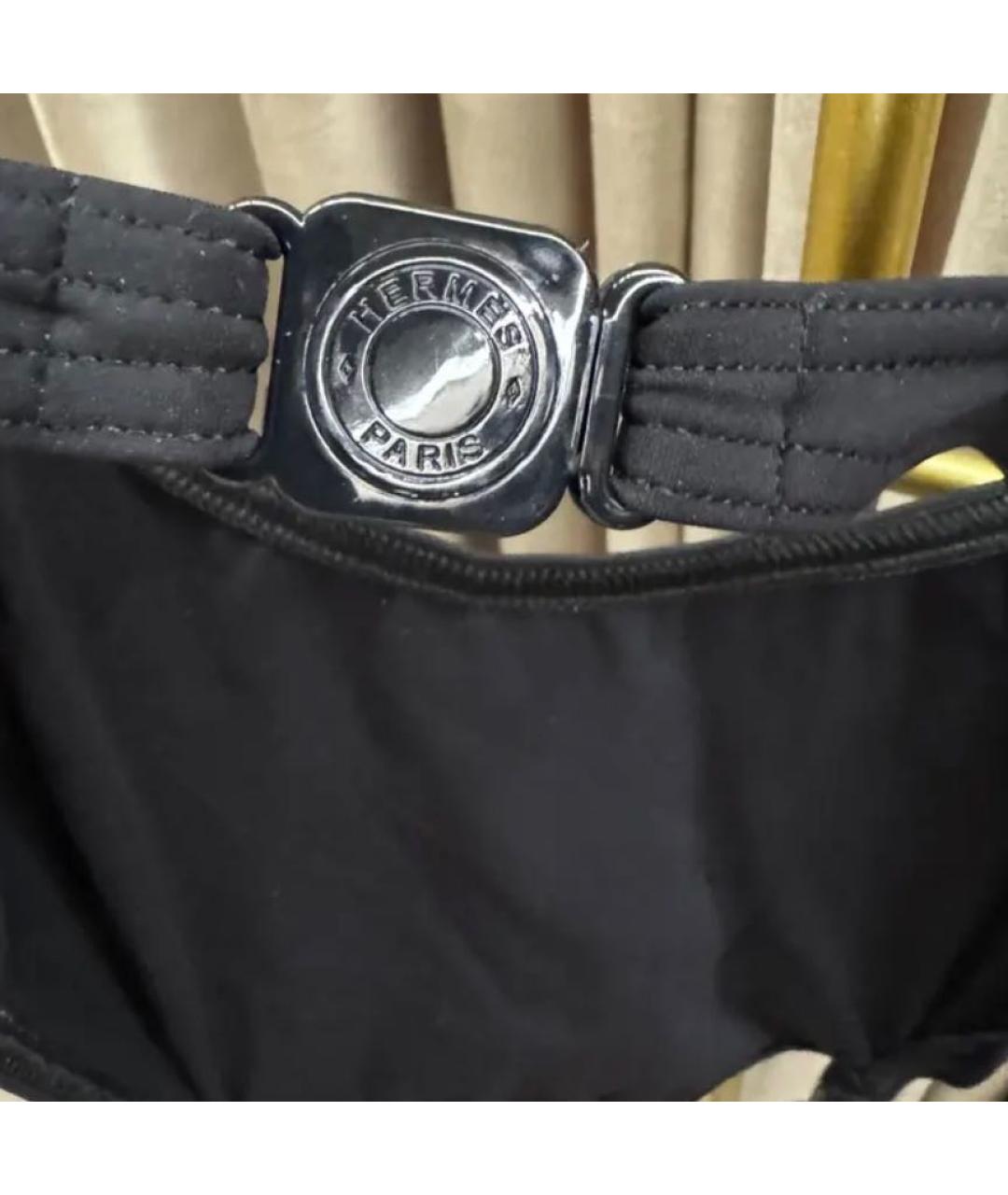 HERMES Черный полиэстеровый купальник, фото 4