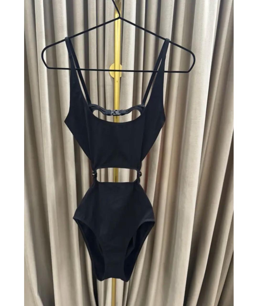 HERMES Черный полиэстеровый купальник, фото 7