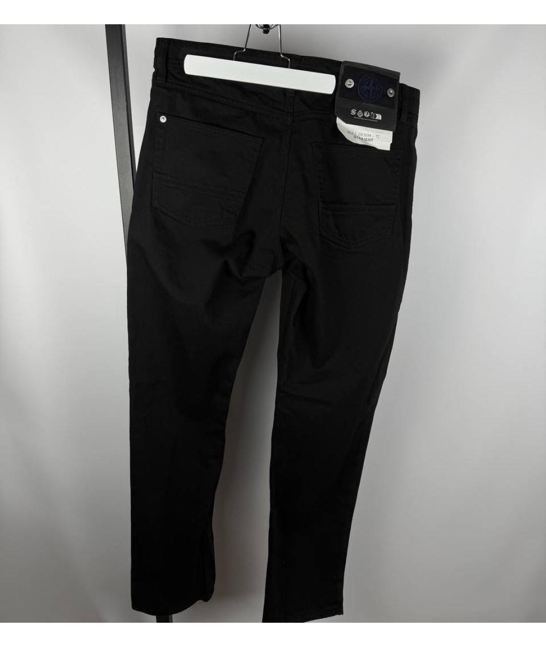 STONE ISLAND Черные прямые джинсы, фото 8