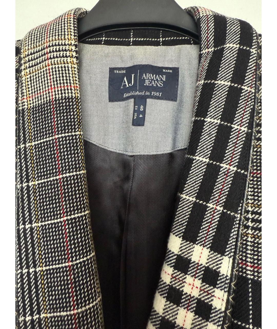 ARMANI JEANS Мульти шерстяной жакет/пиджак, фото 3