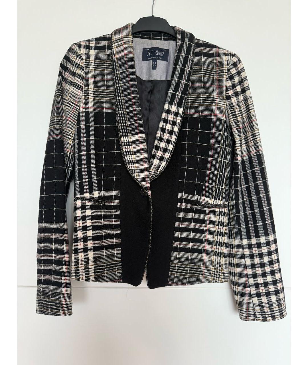 ARMANI JEANS Мульти шерстяной жакет/пиджак, фото 7