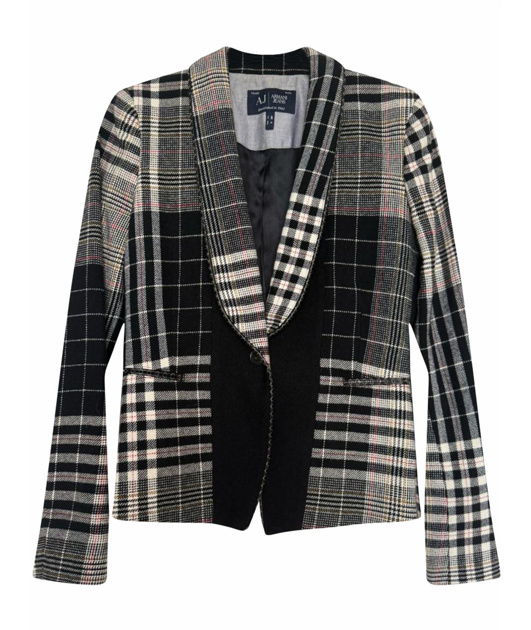 ARMANI JEANS Мульти шерстяной жакет/пиджак, фото 1