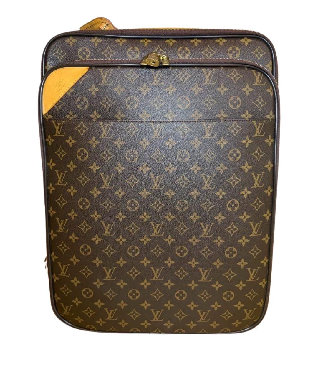 LOUIS VUITTON Коричневый чемодан, фото 1