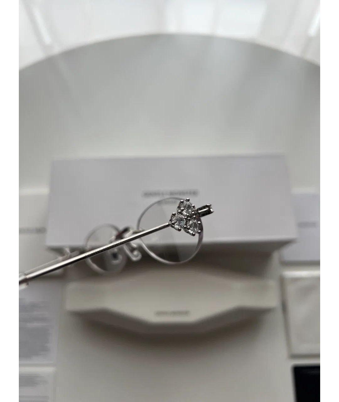 GENTLE MONSTER Серебряные металлические солнцезащитные очки, фото 8