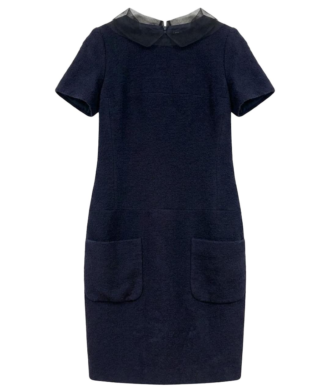 CHANEL Черное твидовое повседневное платье, фото 1