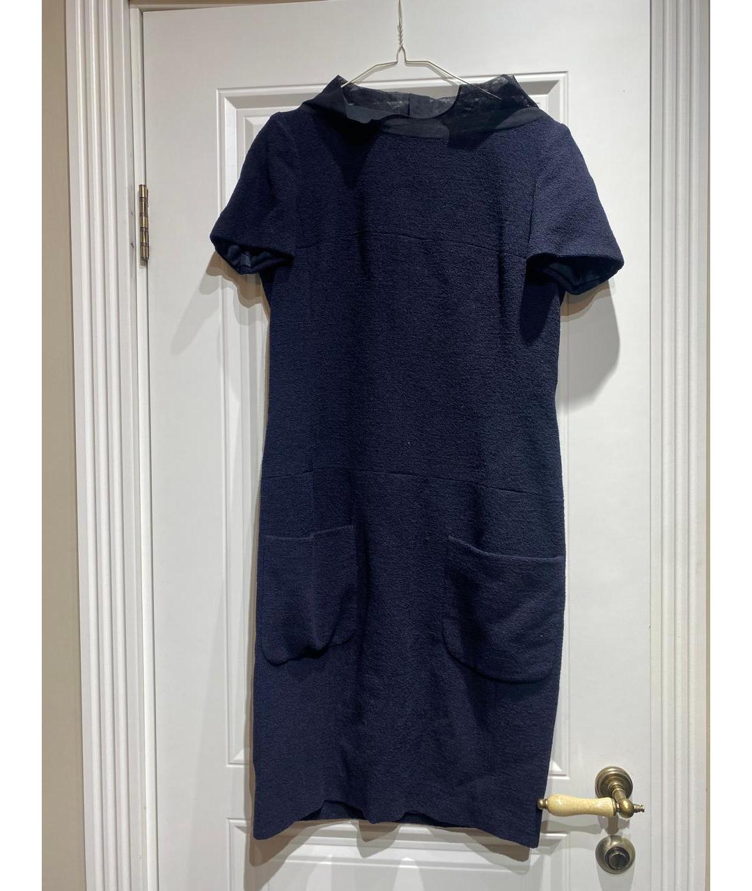 CHANEL Черное твидовое повседневное платье, фото 4