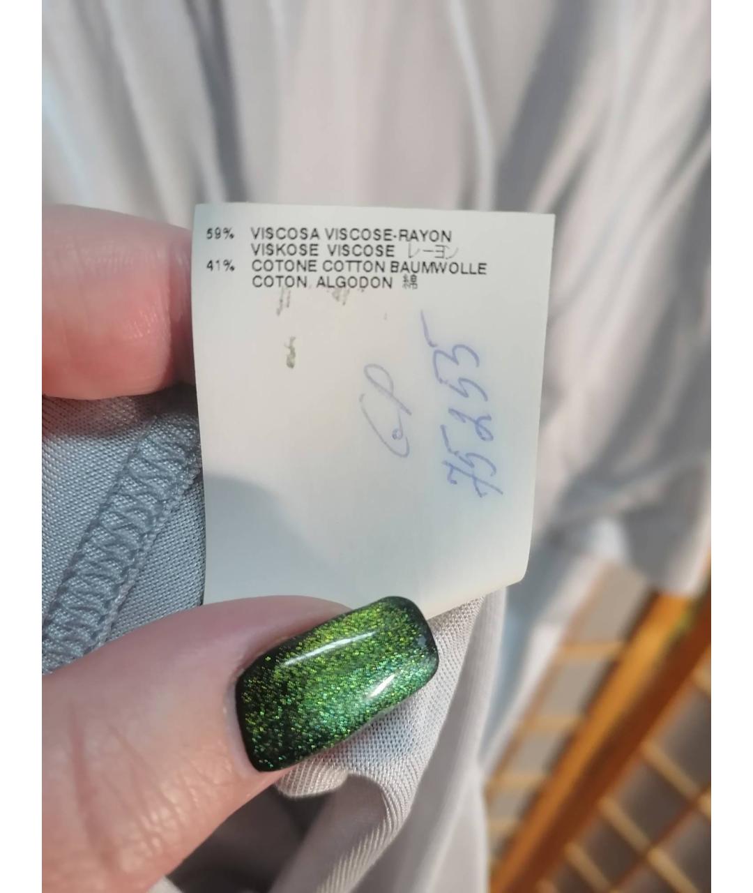 MM6 MAISON MARGIELA Серое вискозное повседневное платье, фото 5