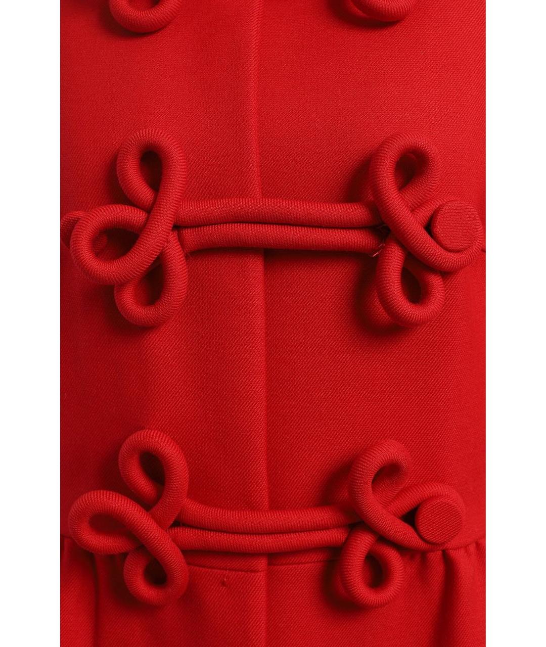 VALENTINO Красное шерстяное пальто, фото 4