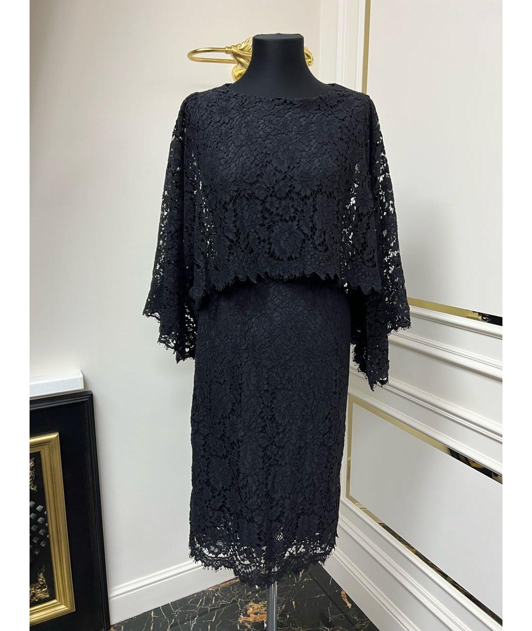 DOLCE&GABBANA Черное коктейльное платье, фото 9