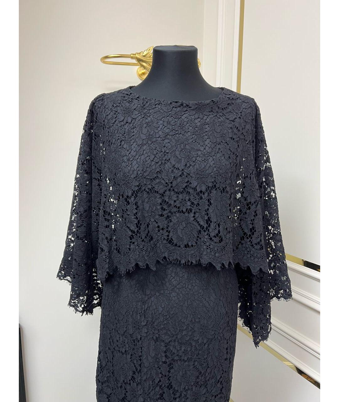 DOLCE&GABBANA Черное коктейльное платье, фото 3