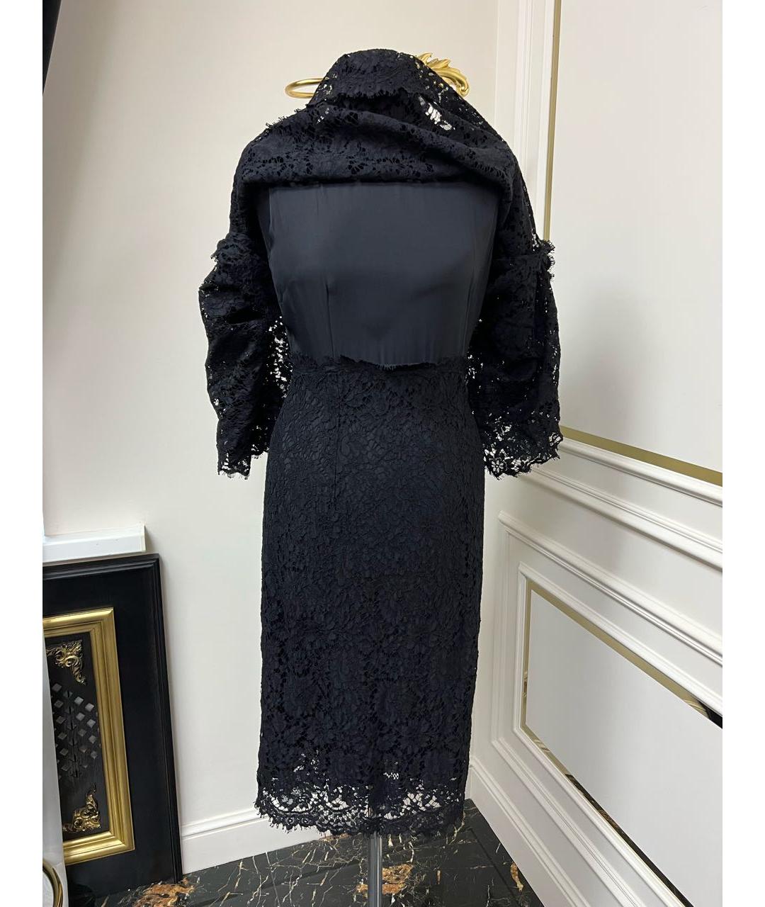 DOLCE&GABBANA Черное коктейльное платье, фото 7