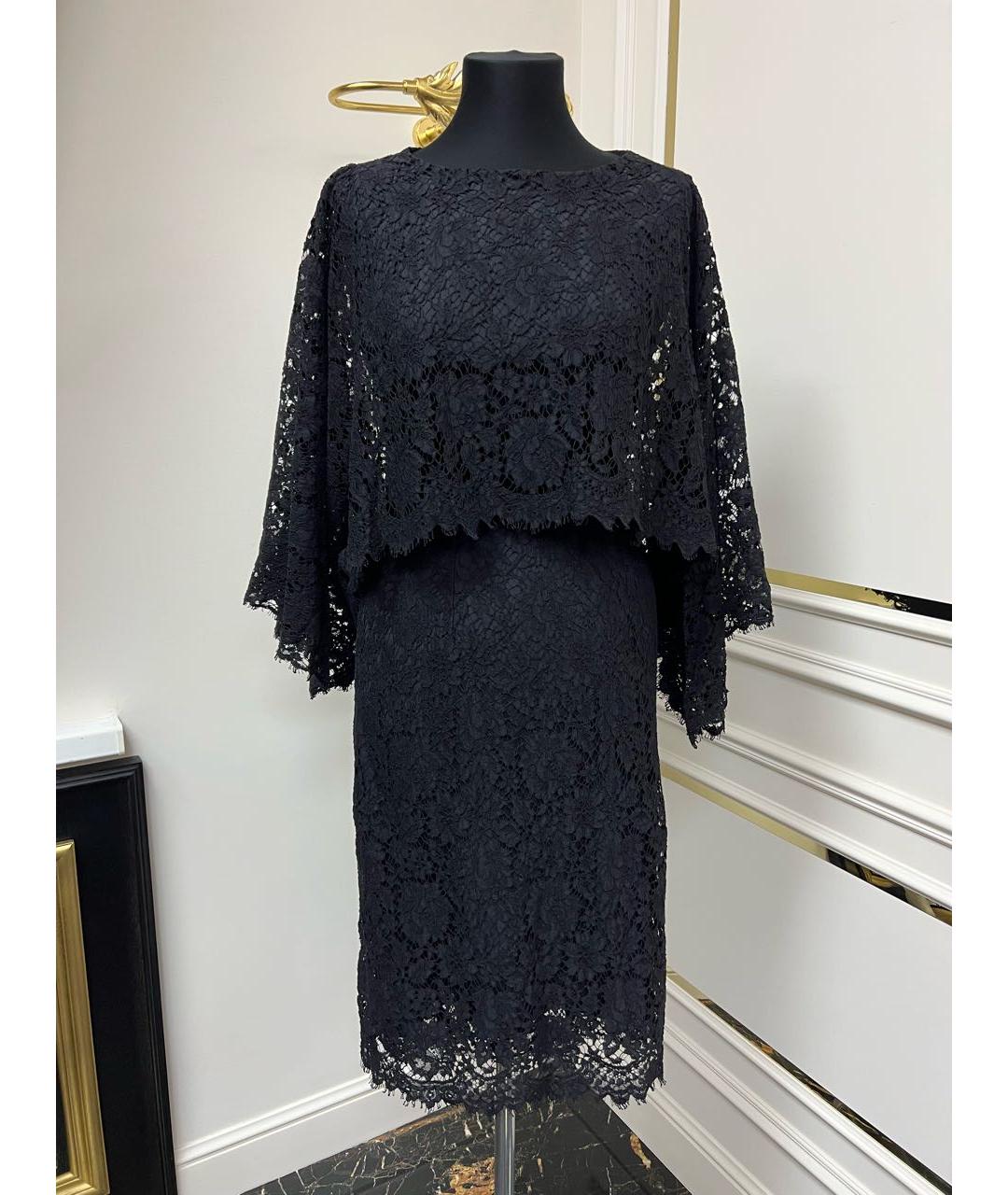 DOLCE&GABBANA Черное коктейльное платье, фото 2