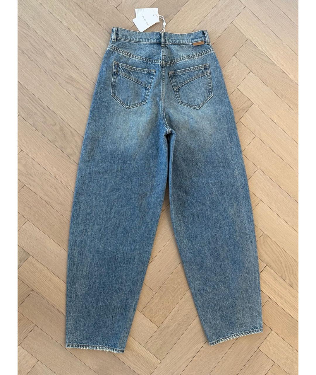 ZIMMERMANN Синие хлопковые прямые джинсы, фото 2