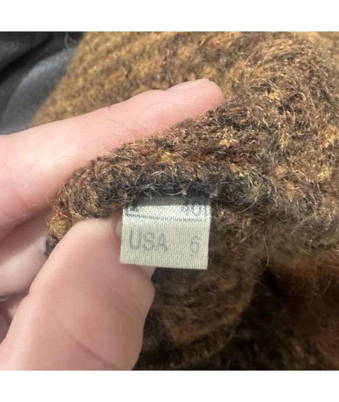 CAVALLI CLASS Оранжевый шерстяной кардиган, фото 6