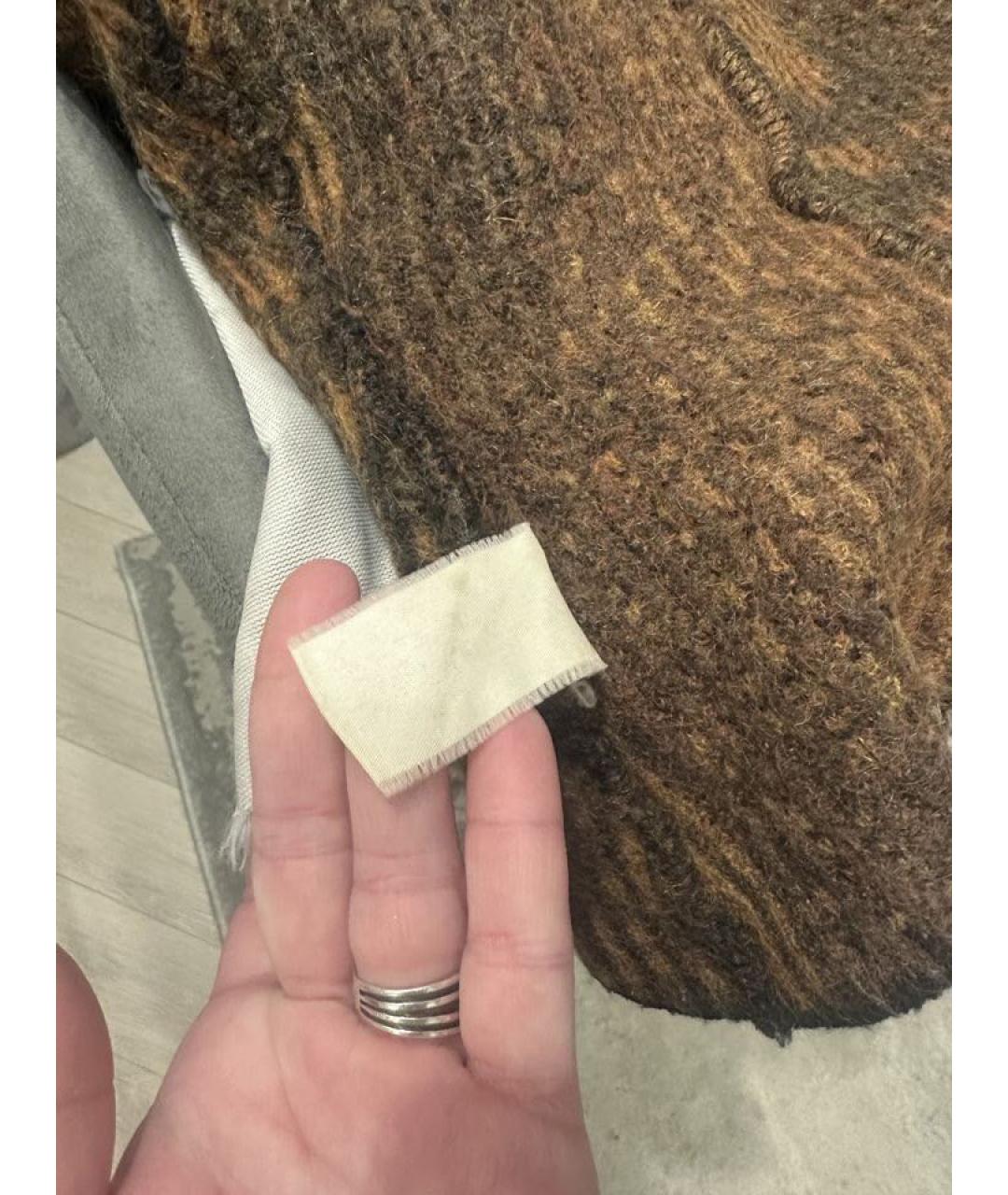 CAVALLI CLASS Оранжевый шерстяной кардиган, фото 8