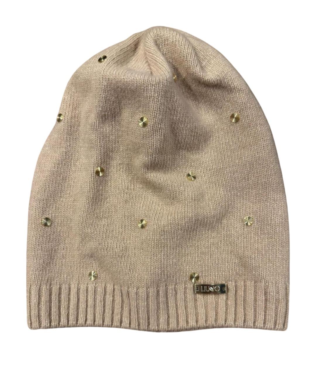 LIU JO Бежевая шерстяная шапка, фото 1