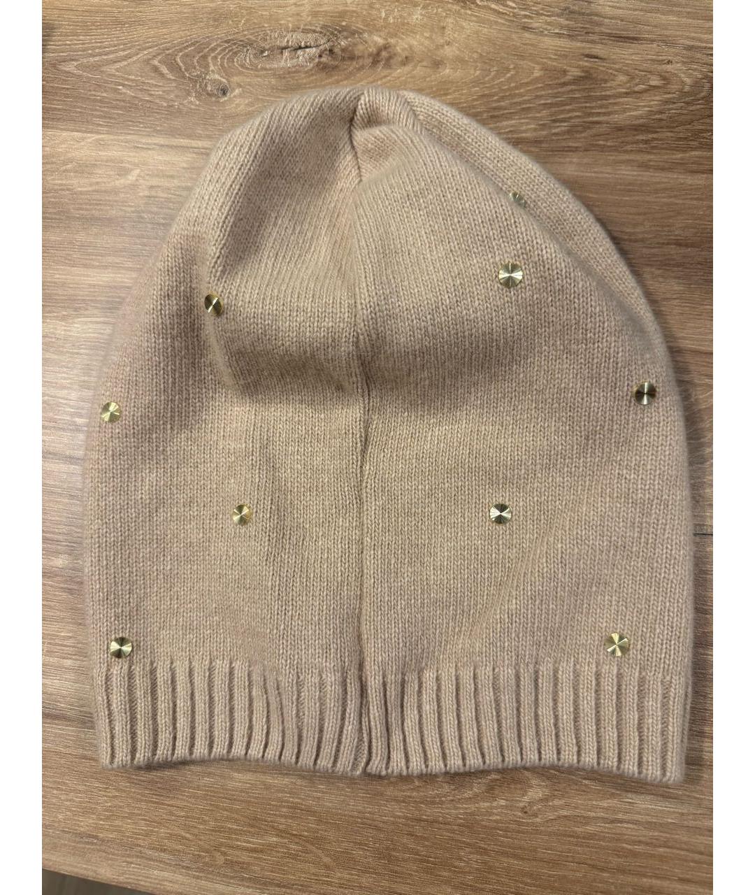 LIU JO Бежевая шерстяная шапка, фото 2