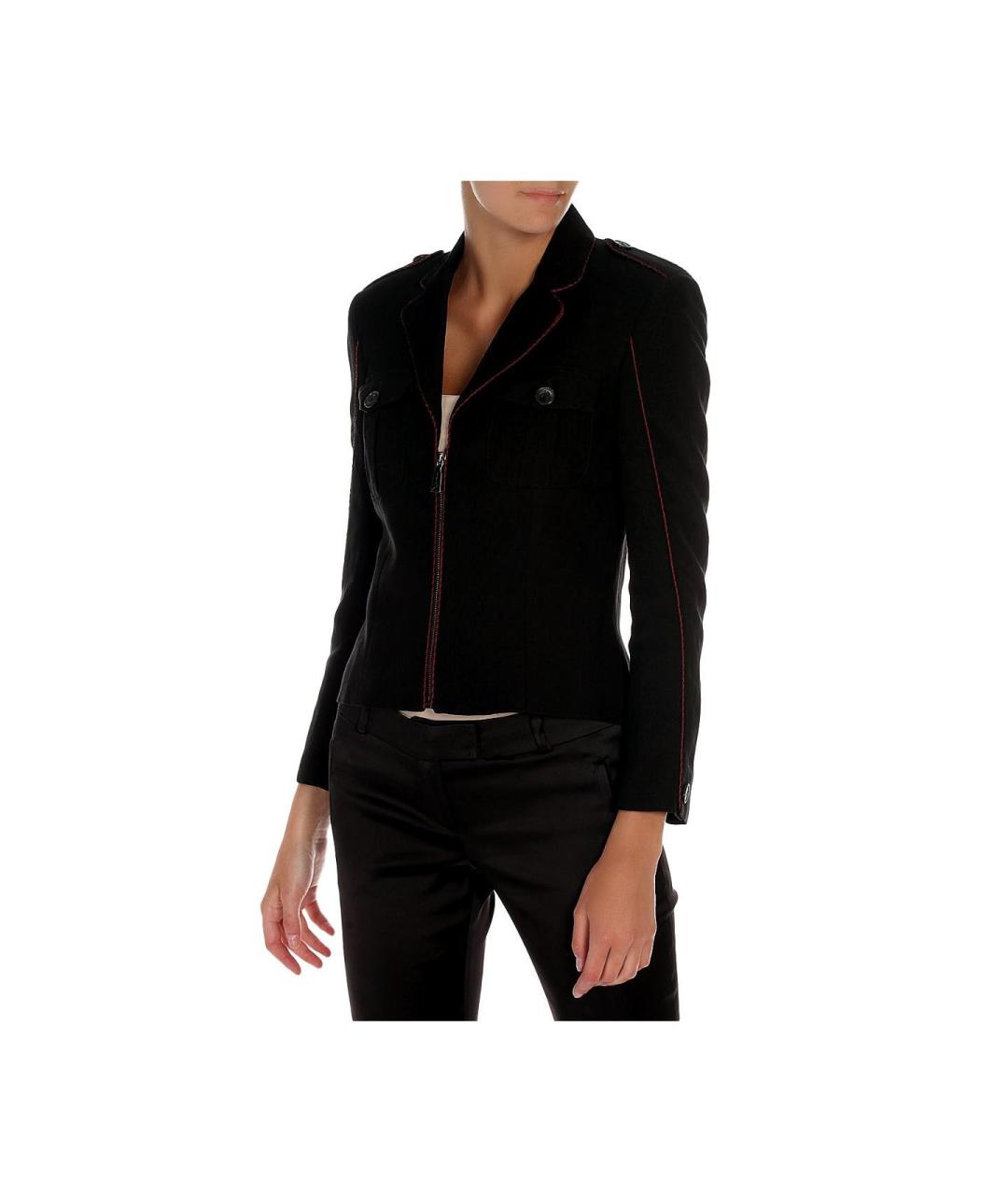 JOHN RICHMOND Черный вискозный жакет/пиджак, фото 2