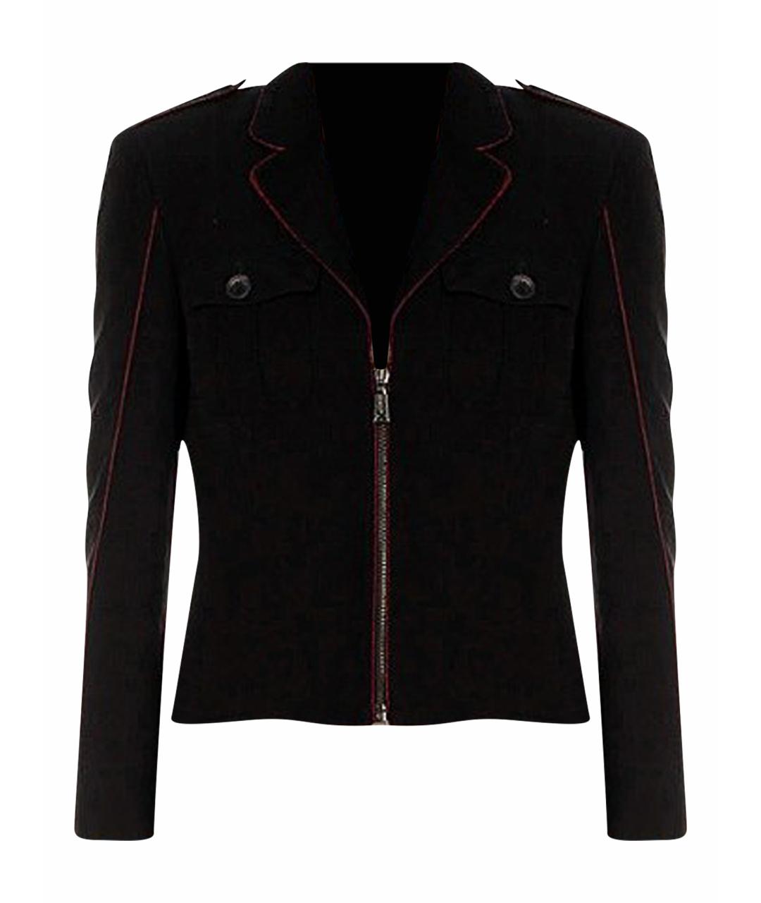 JOHN RICHMOND Черный вискозный жакет/пиджак, фото 1