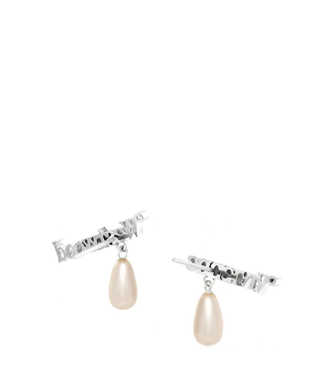 VIVIENNE WESTWOOD Белые металлические серьги, фото 2