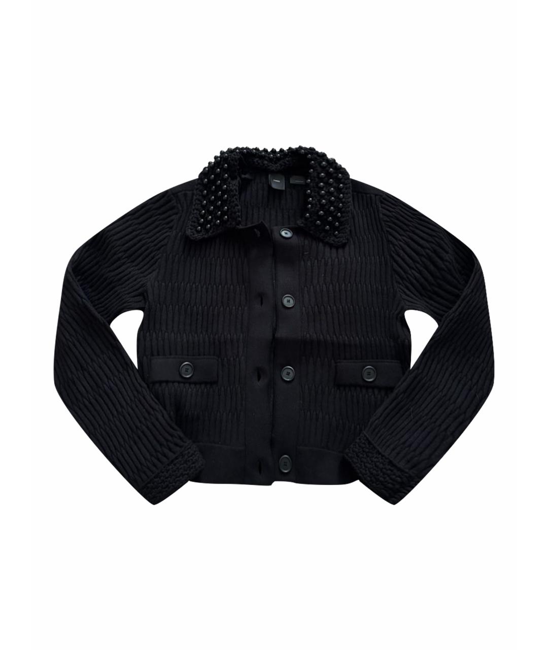 PINKO Черный хлопковый кардиган, фото 1