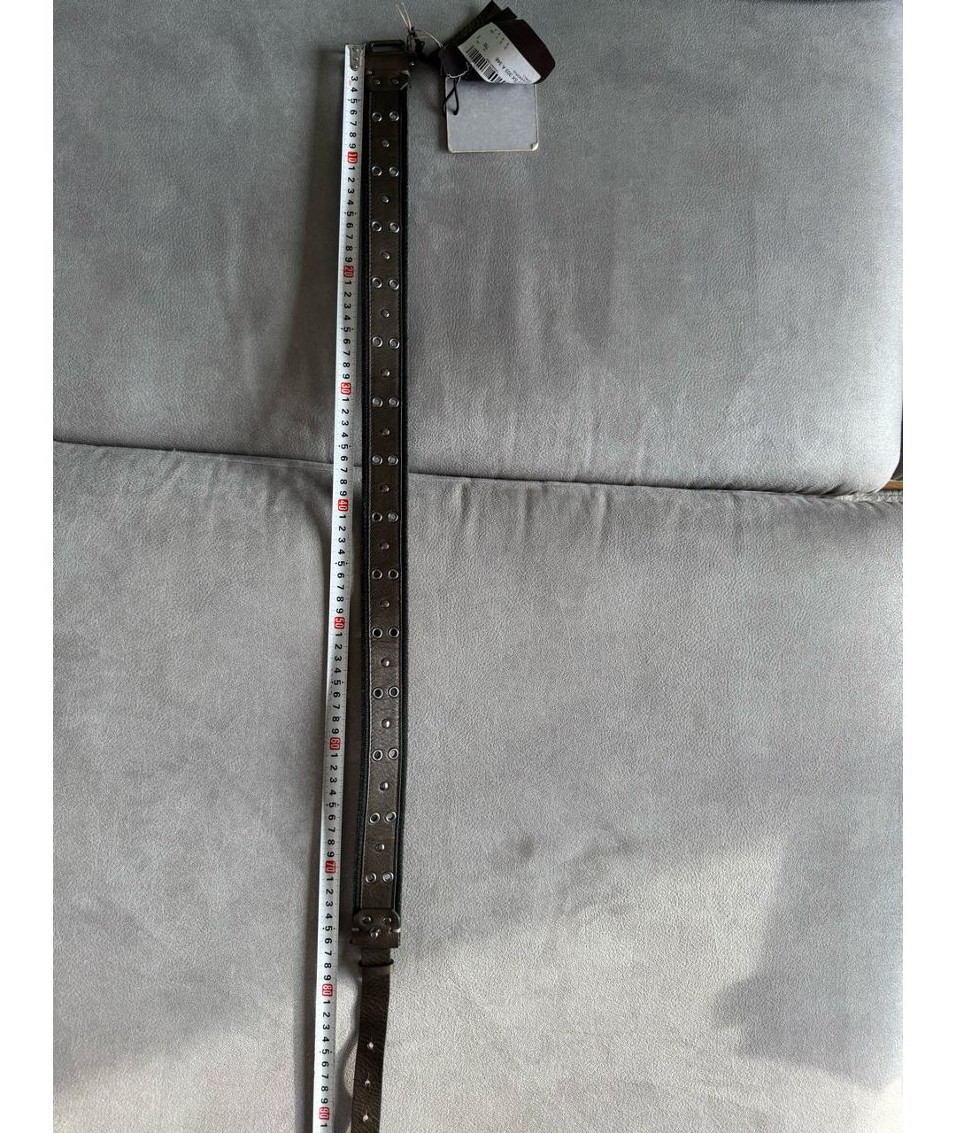 ERMANNO SCERVINO Хаки кожаный ремень, фото 7