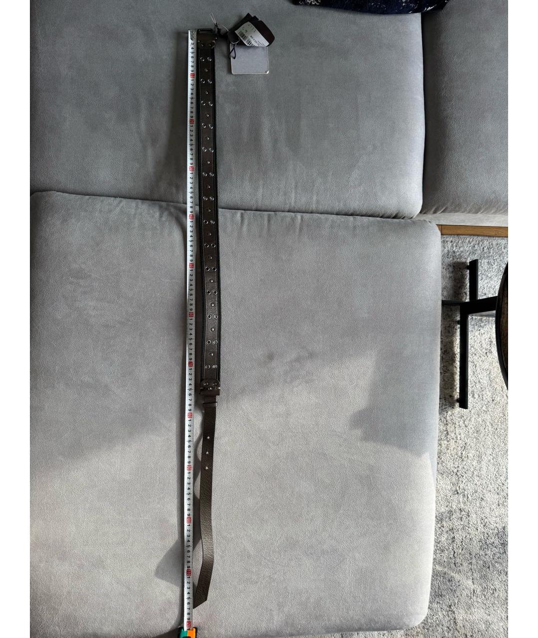 ERMANNO SCERVINO Хаки кожаный ремень, фото 6