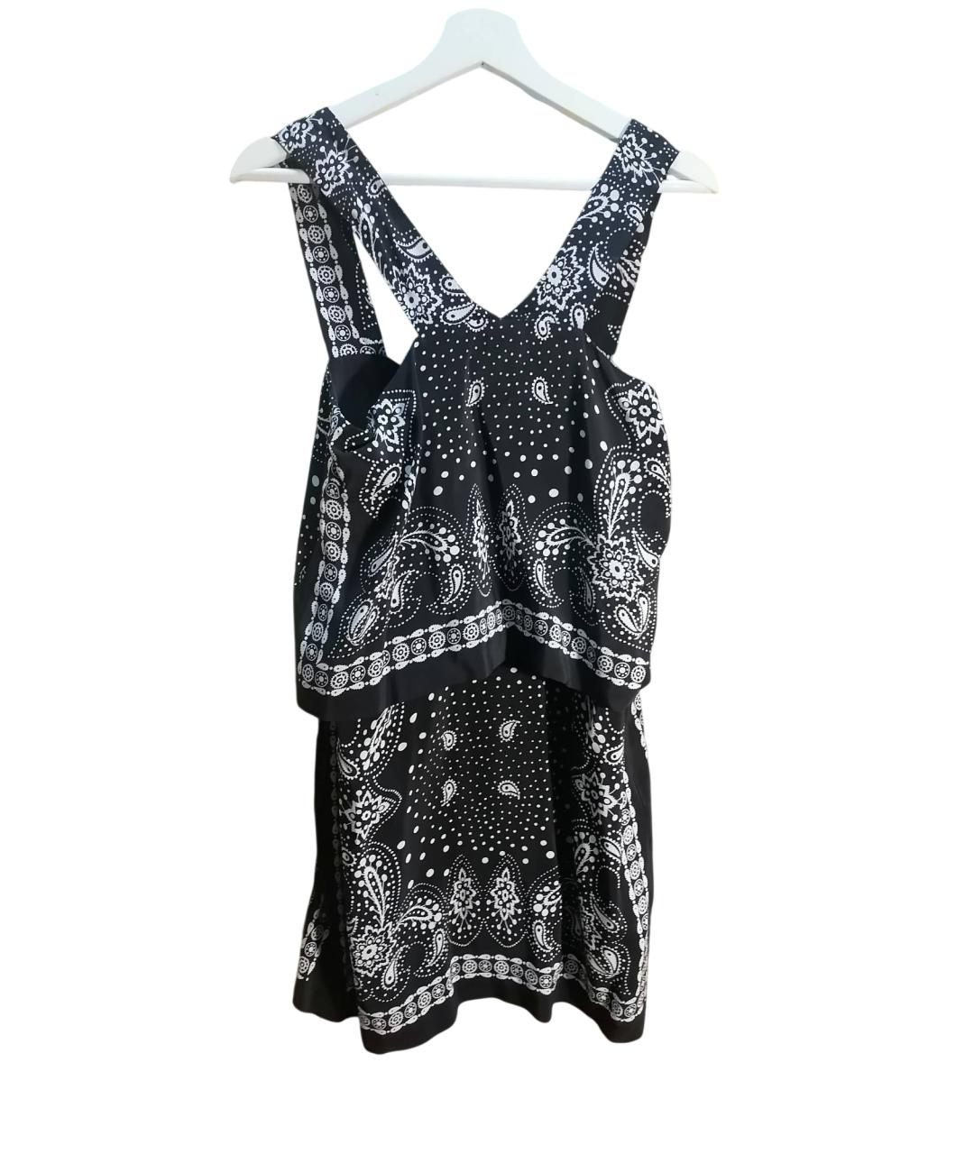 SANDRO Черное вискозное повседневное платье, фото 5