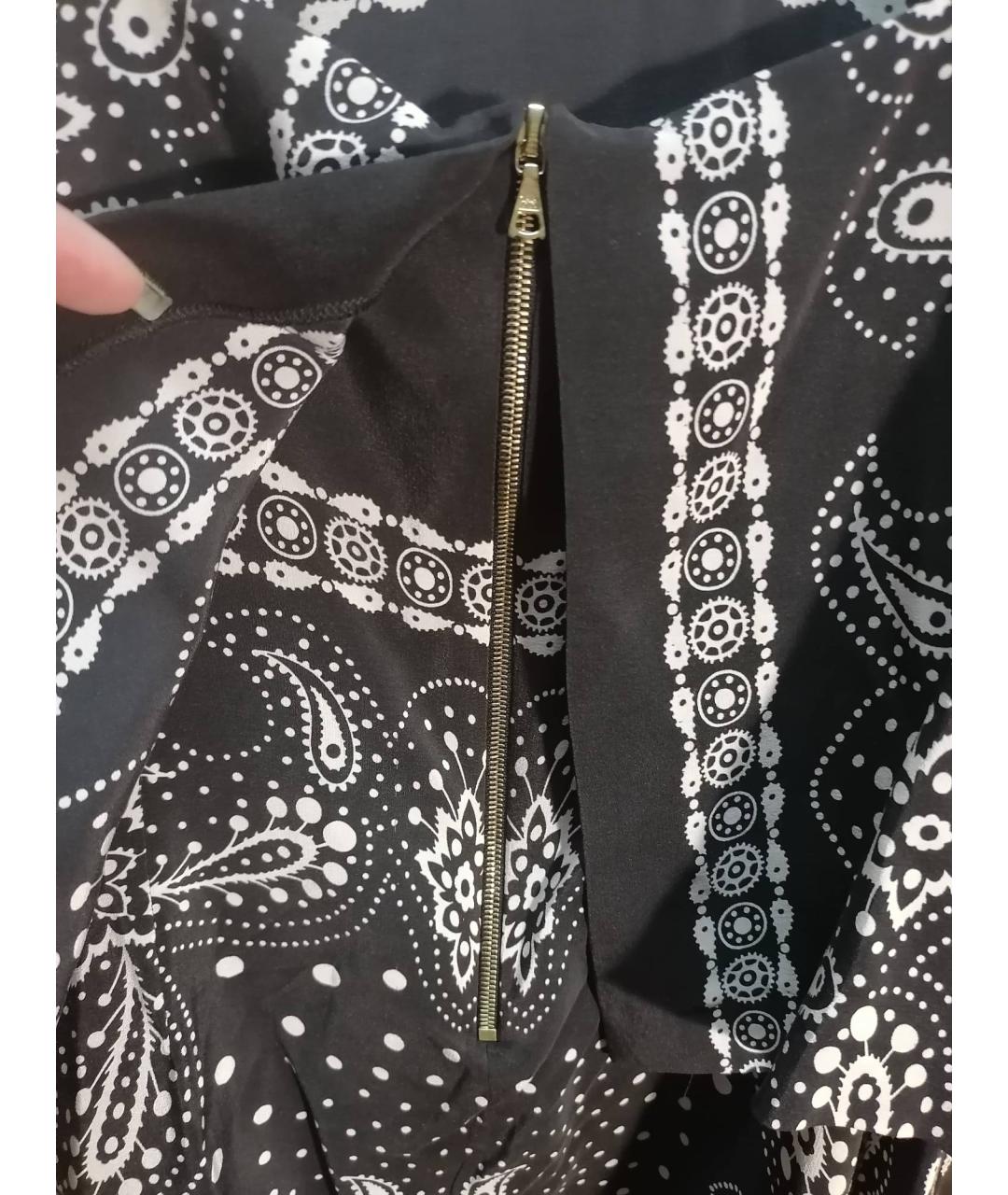 SANDRO Черное вискозное повседневное платье, фото 4