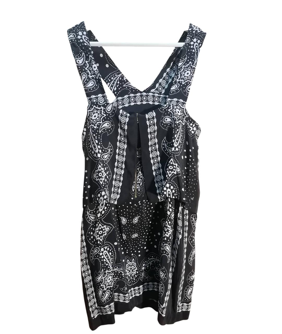 SANDRO Черное вискозное повседневное платье, фото 2