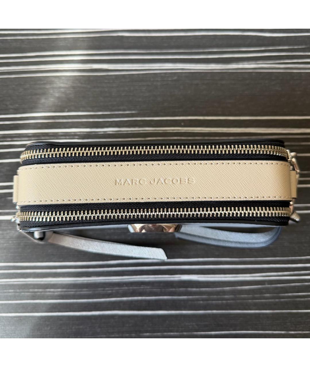 MARC JACOBS Серая кожаная сумка через плечо, фото 4