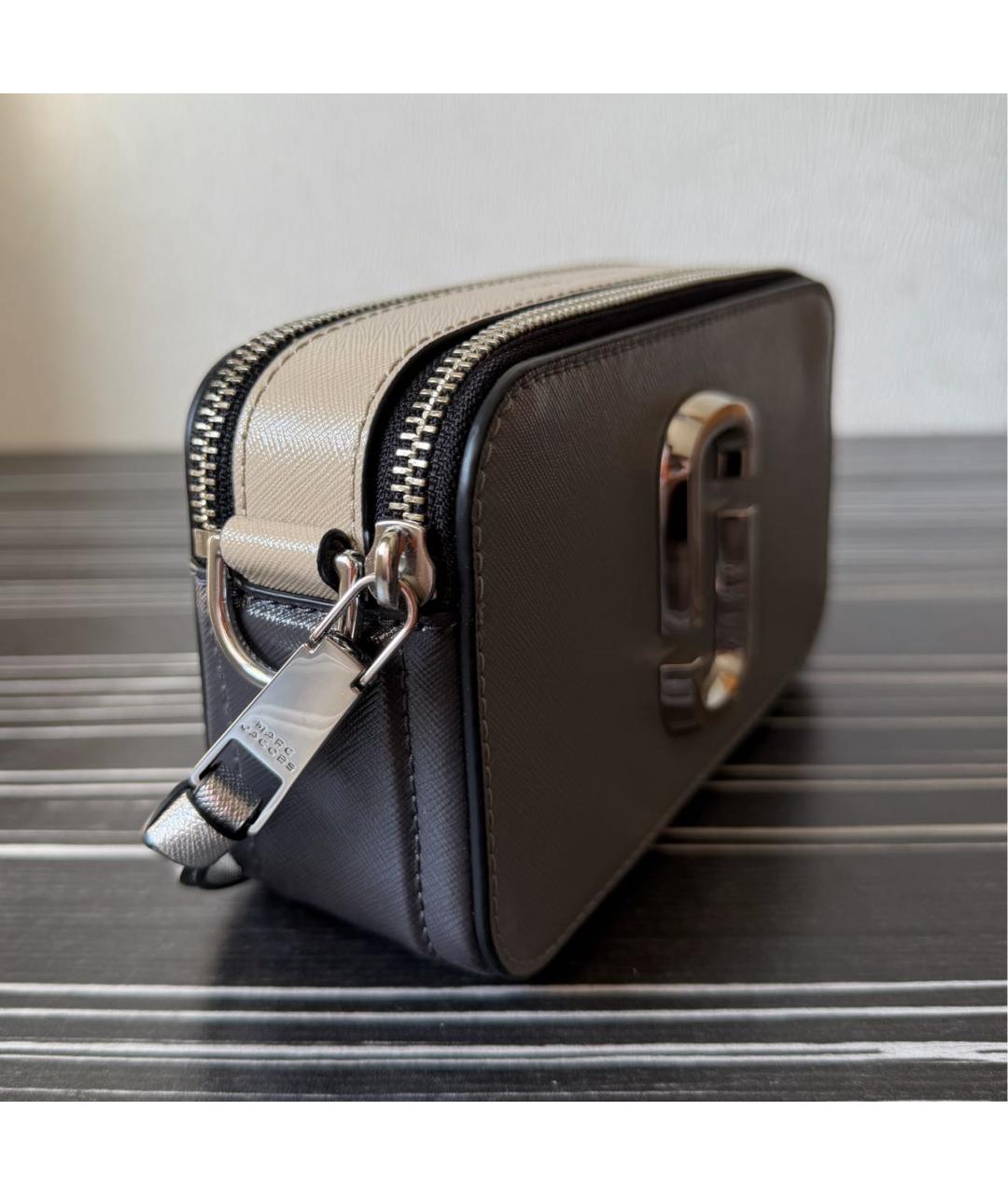 MARC JACOBS Серая кожаная сумка через плечо, фото 2