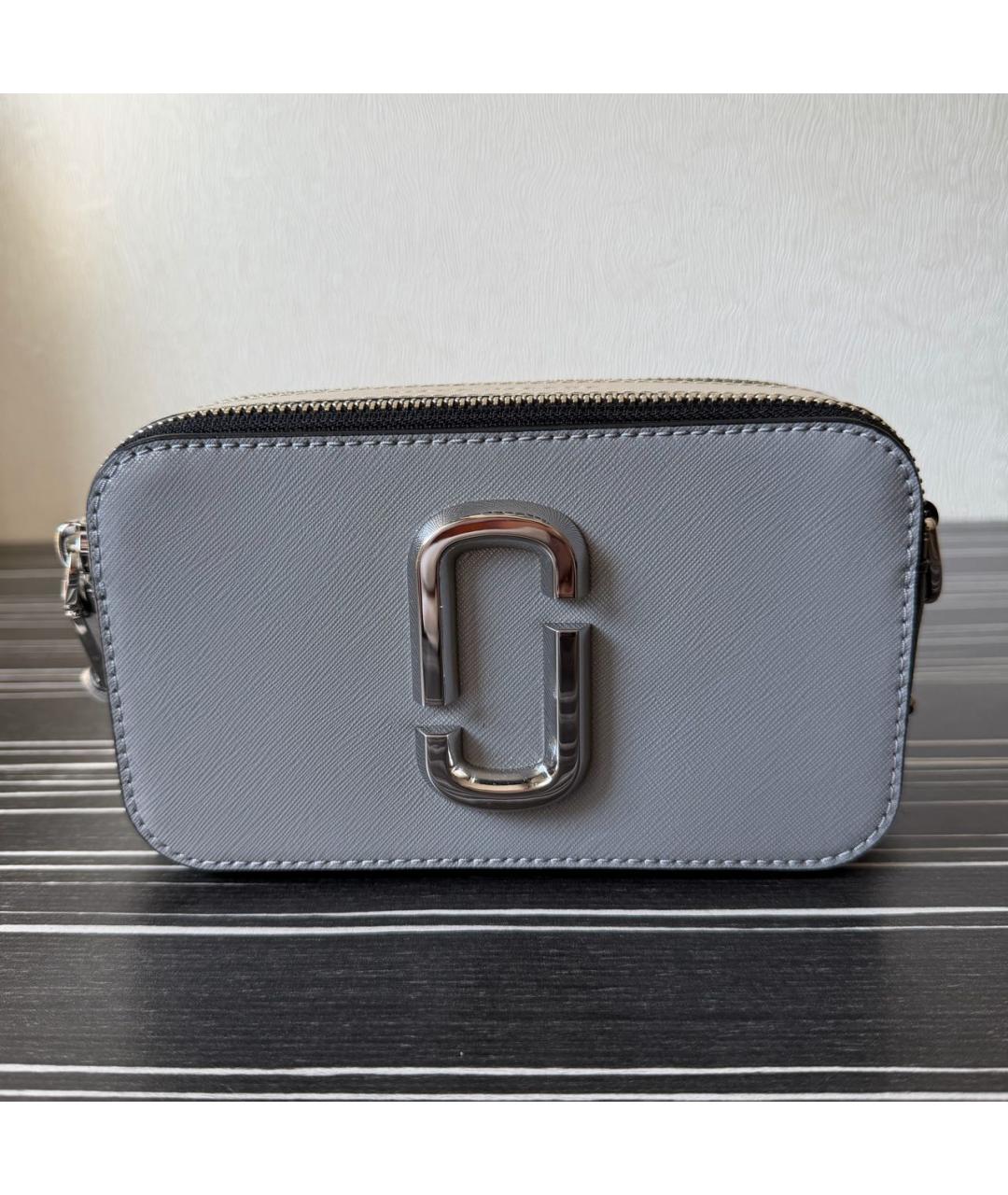 MARC JACOBS Серая кожаная сумка через плечо, фото 8