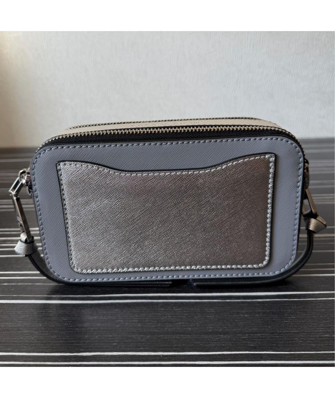 MARC JACOBS Серая кожаная сумка через плечо, фото 3