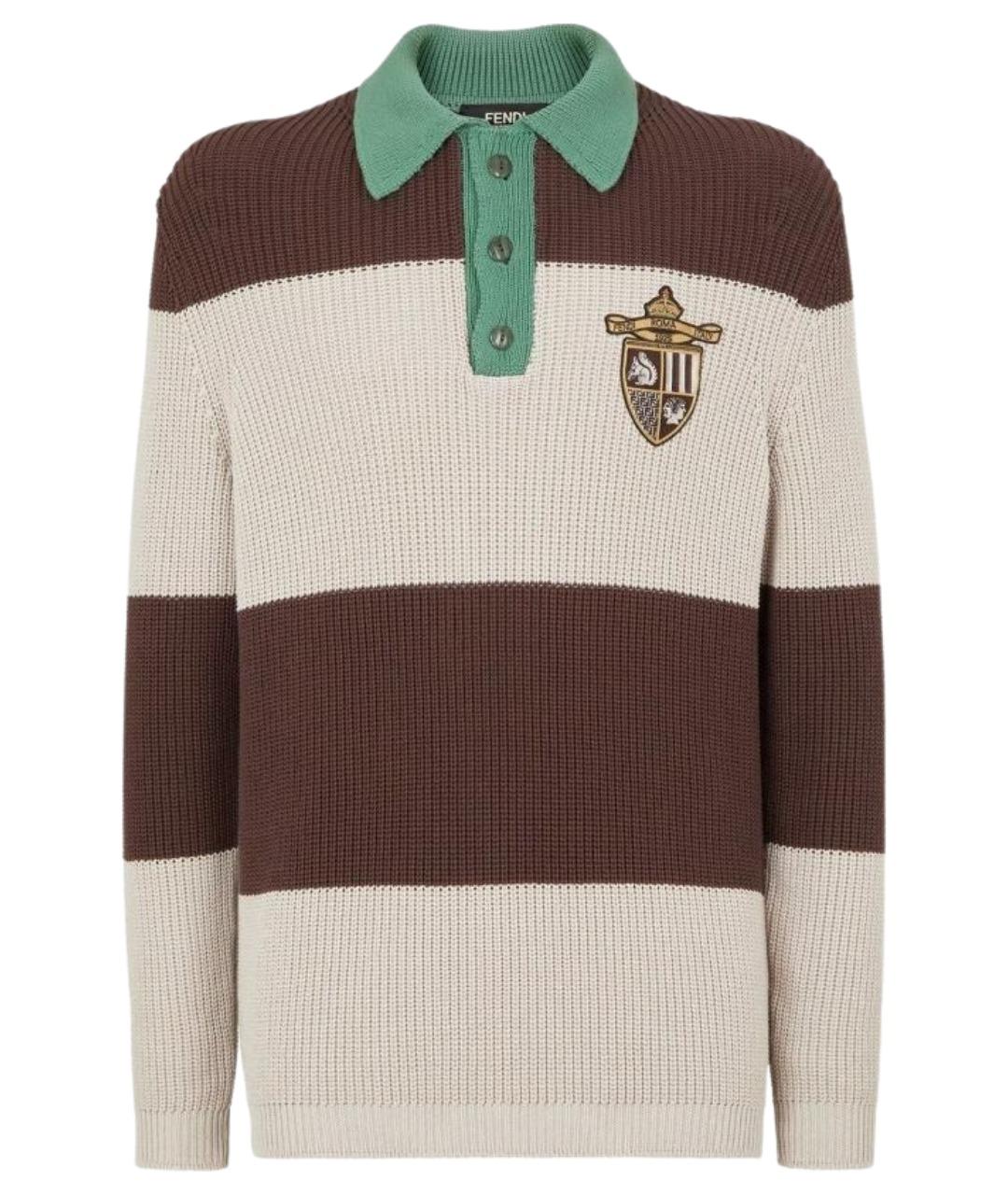 FENDI Мульти хлопковый джемпер / свитер, фото 1