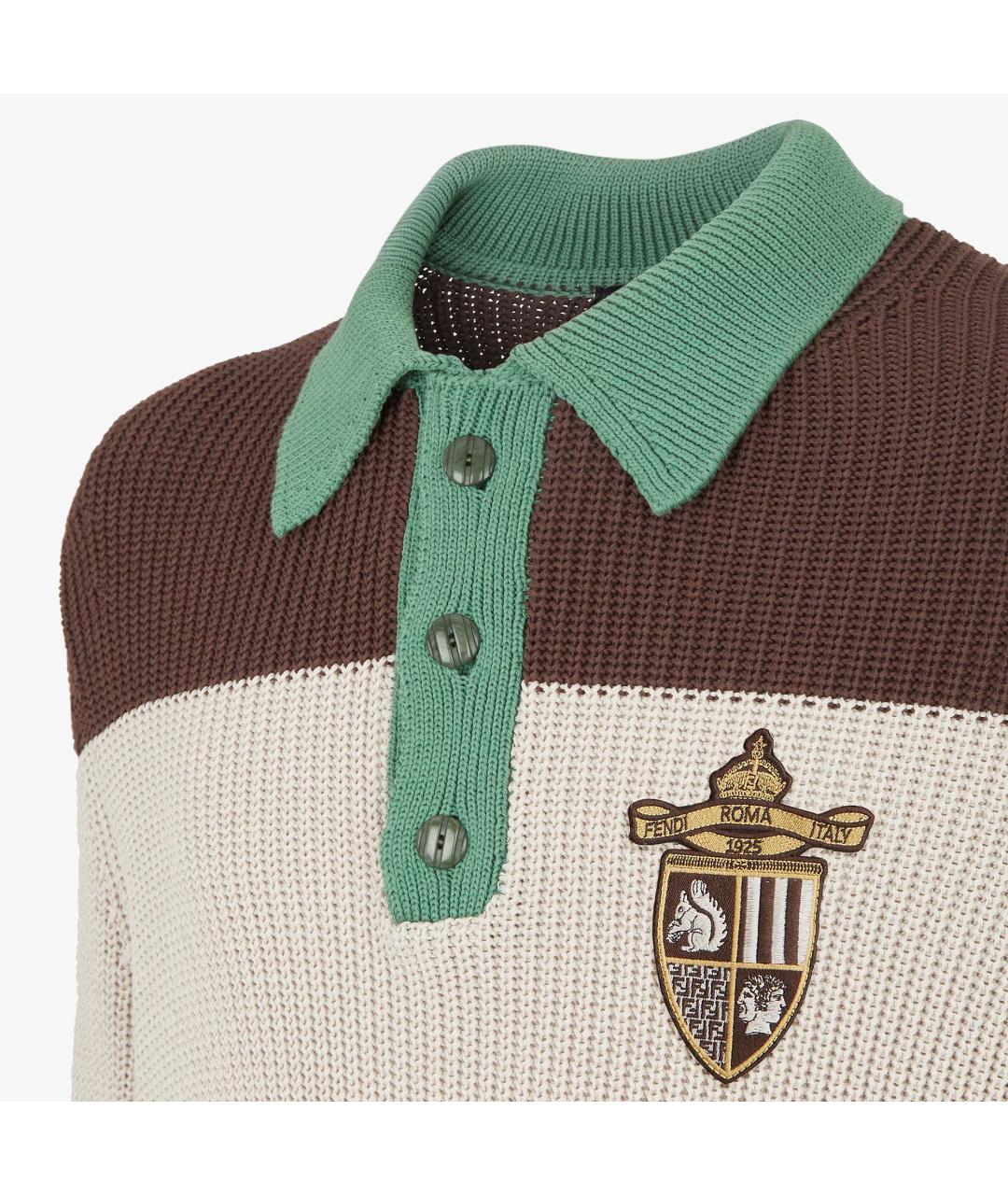 FENDI Мульти хлопковый джемпер / свитер, фото 3