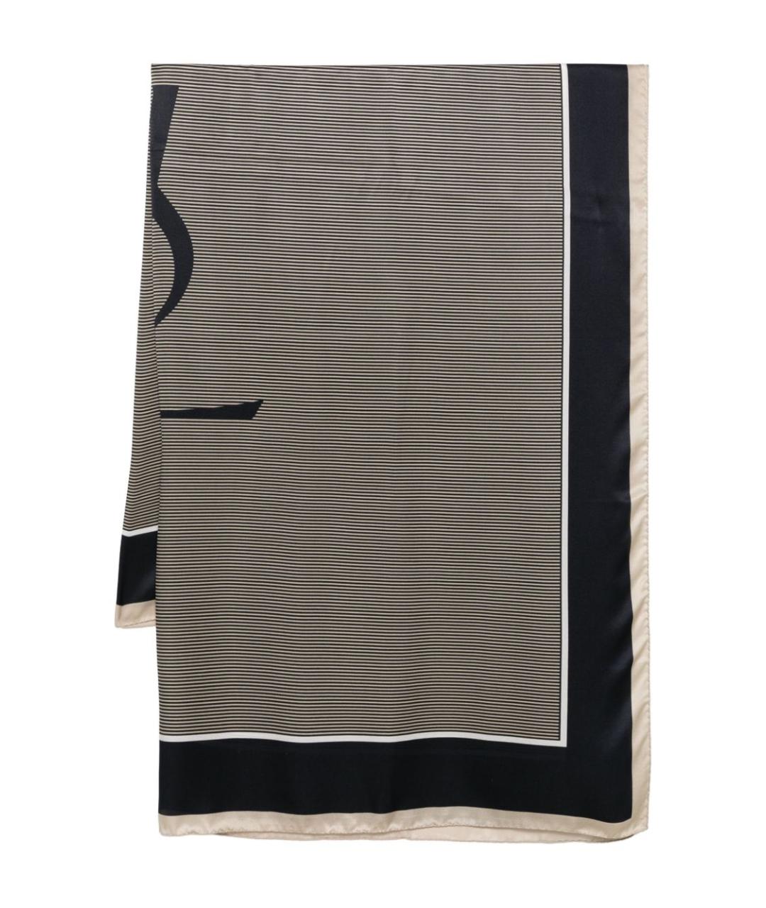 SAINT LAURENT Мульти шелковый шарф, фото 1