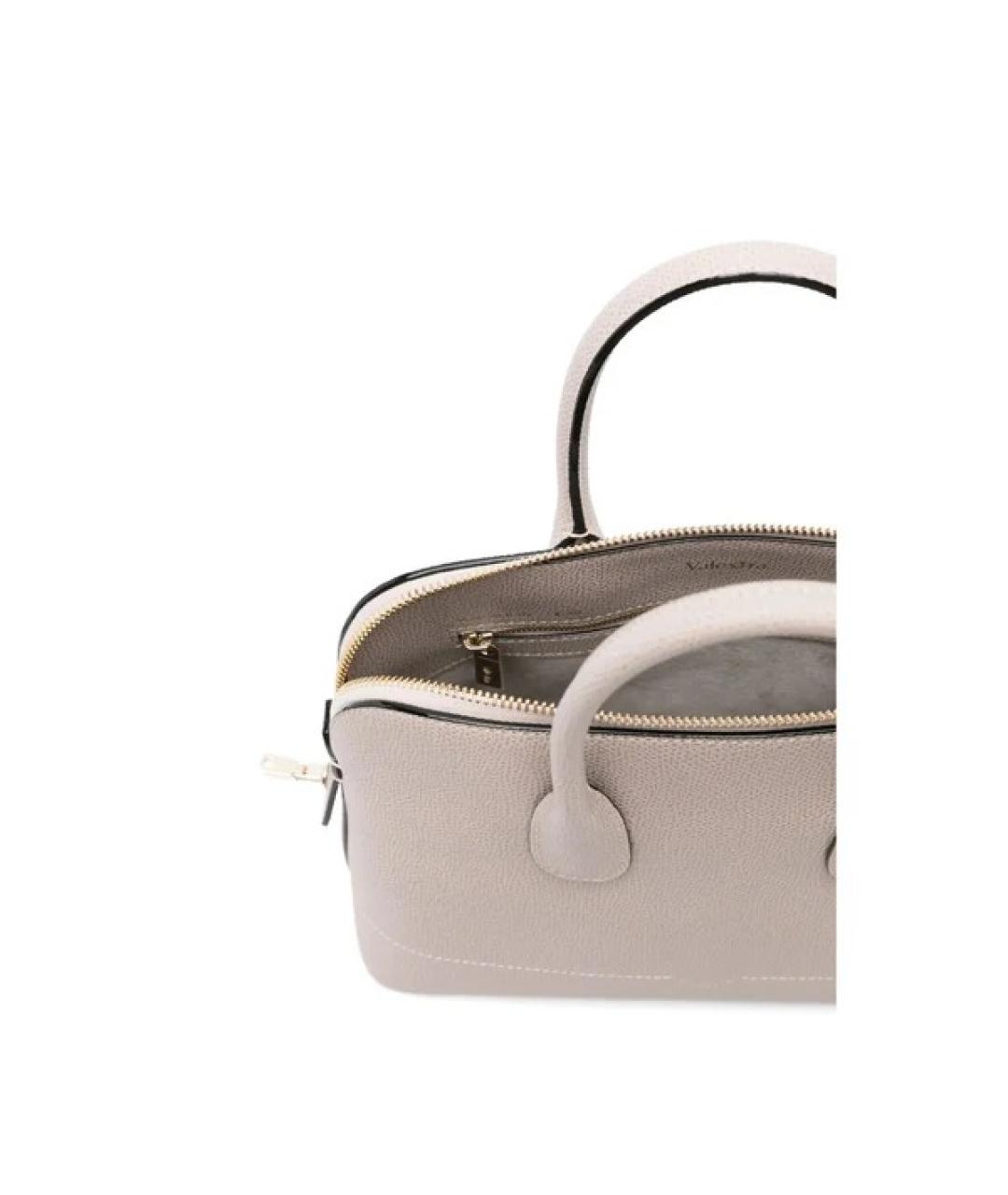 VALEXTRA Розовая кожаная сумка с короткими ручками, фото 3