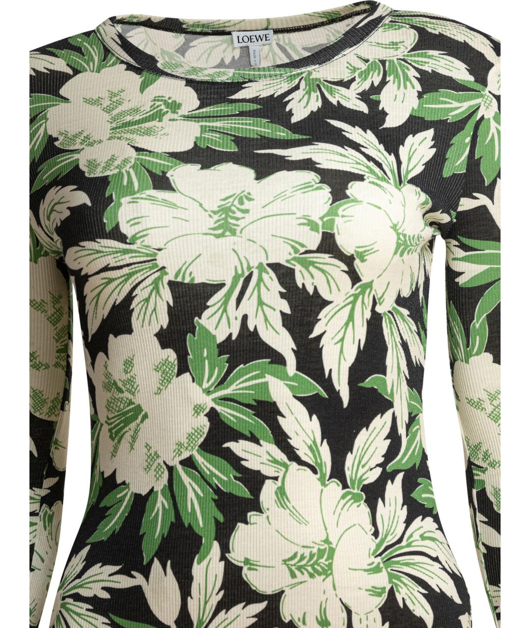 LOEWE Мульти шелковое повседневное платье, фото 3