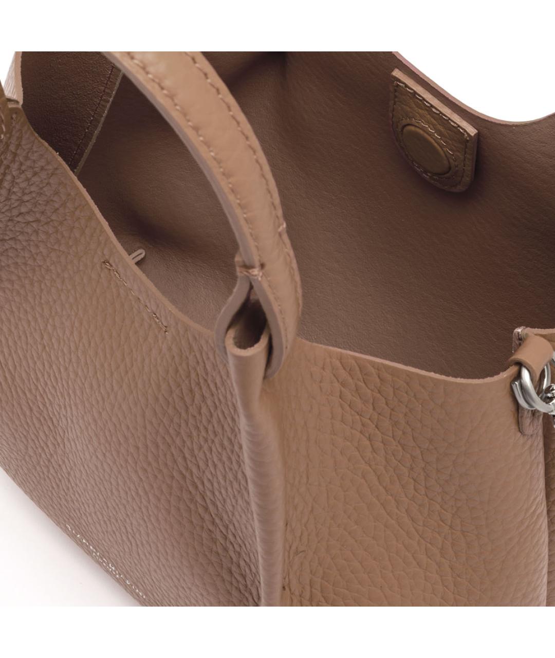 Gianni Chiarini Коричневая кожаная сумка тоут, фото 4