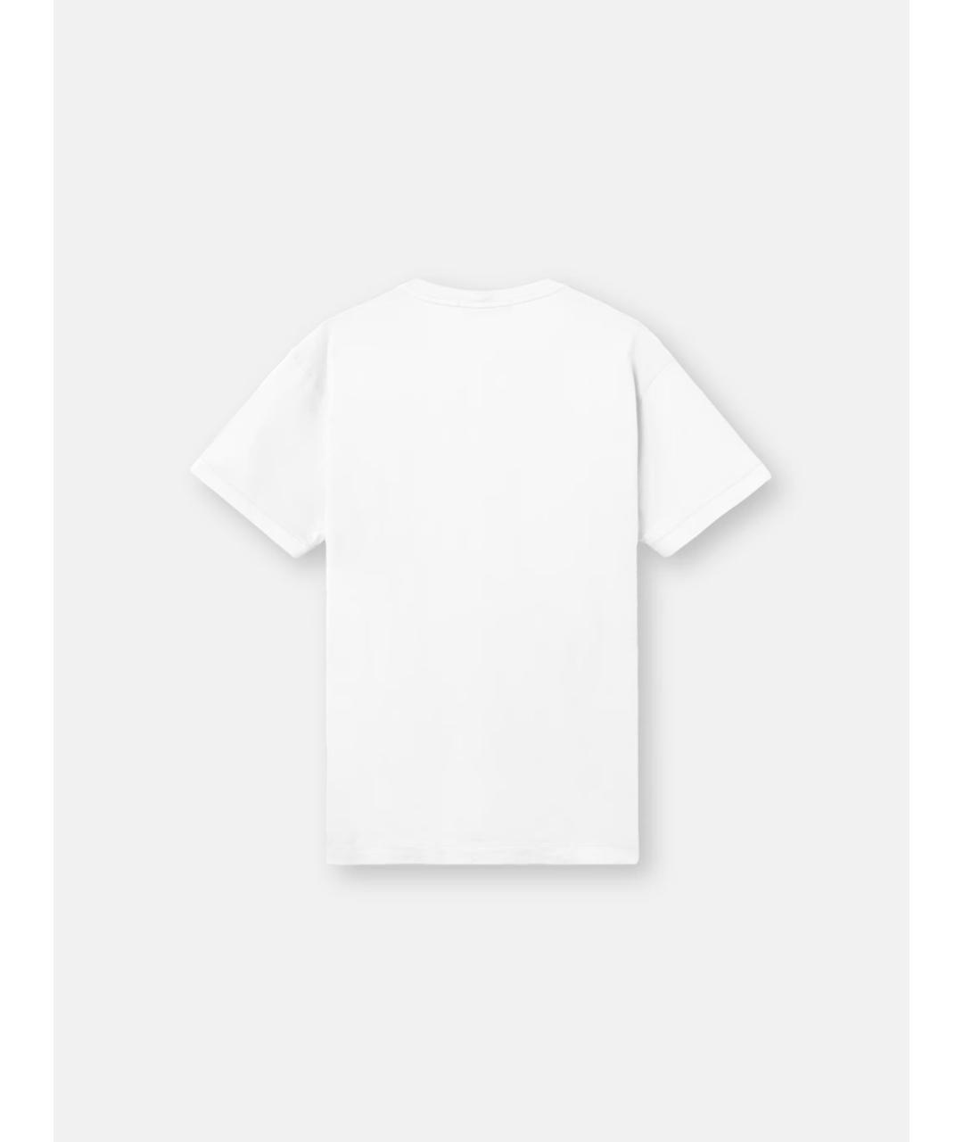 STONE ISLAND Белая хлопковая футболка, фото 2